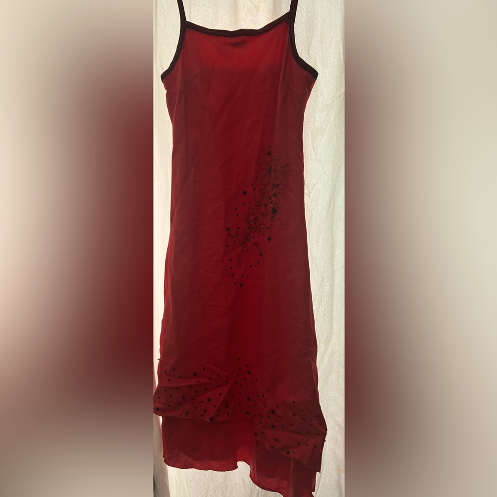 Baluchi Vintage Asymmetrical MIDI Beaded Dress Size 12